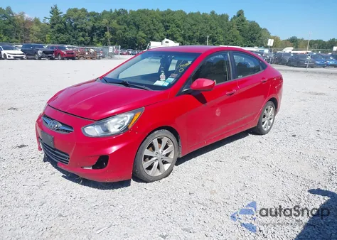 2013 Hyundai Accent Gls из США, поврежденный, VIN KMHCU4AE7DU583275
